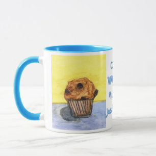 Painted Chocolate Chip Muffin Ceramic Mug