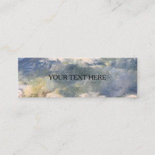Painted colourful Clouds Mini Tags Business Cards