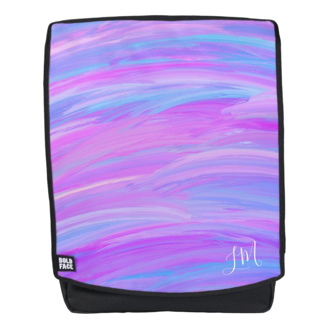 Painted Colours Personalised Backpack (Front)