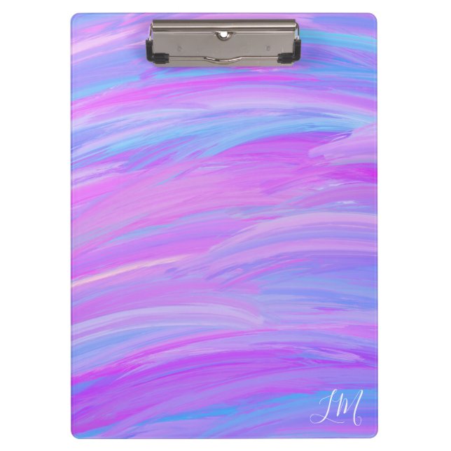 Painted Colours Personalised Clipboard (Front)