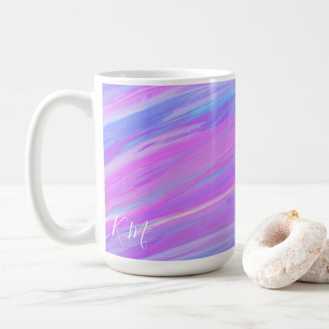 Painted Colours Personalised Mug (With Donut)