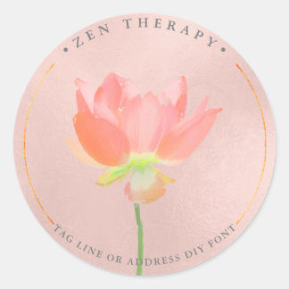 Painted Coral Lotus Ombre stickers