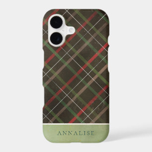 Painted Dark Winter Plaid Pattern