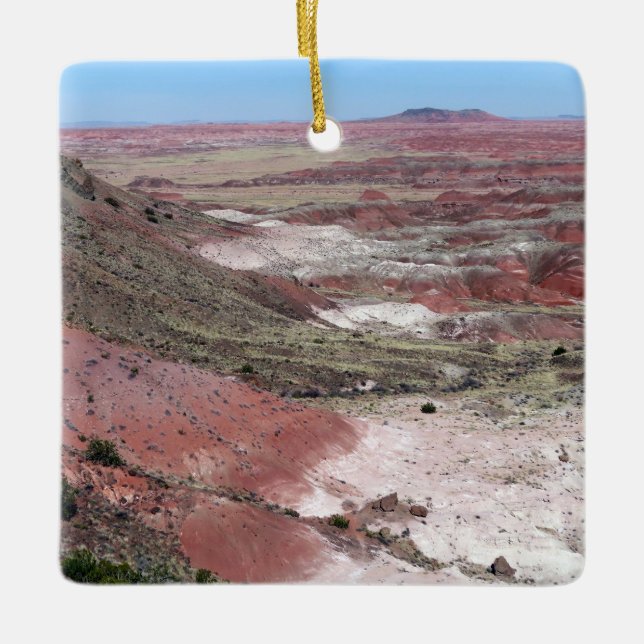Painted Desert Rim Vista Ceramic Ornament (Front)