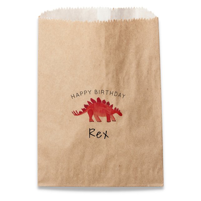 Painted Dino Birthday Party Favour Bags (Creator Uploaded)