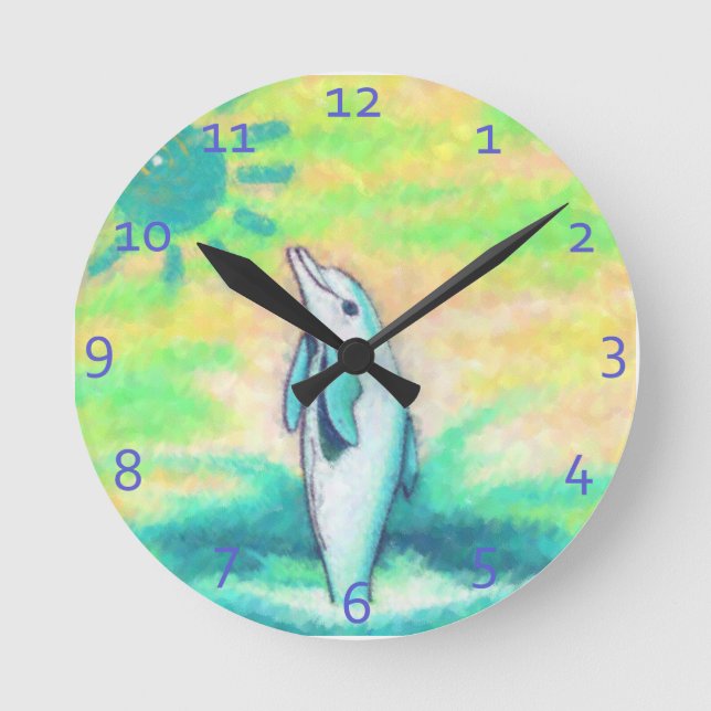 Painted Dolphin Clocks (Front)