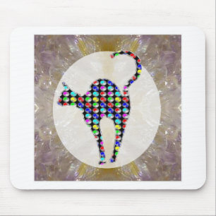 Painted Domestic animals Cats Kitten Pet Mouse Mat