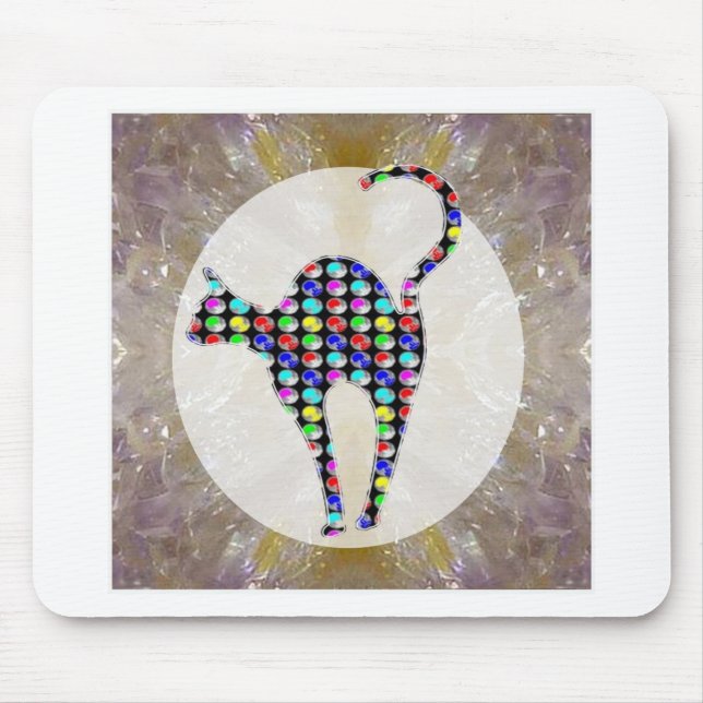 Painted Domestic animals Cats Kitten Pet Mouse Mat (Front)