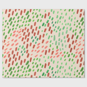 Painted Dots Earth Tone Wrapping Paper