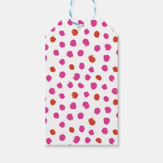 Painted Dots Gift Tags (Front)