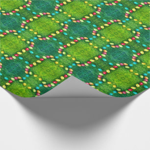 Painted Eggs Pattern Funny Easter Egg Hunt Wrapping Paper