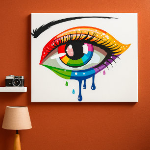 Painted Eye Poster
