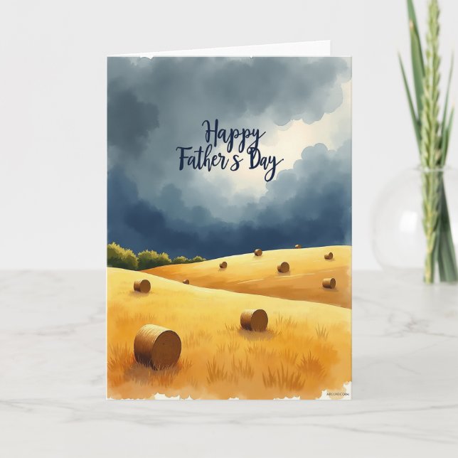 Painted Fathers Day Sky Card (Front)