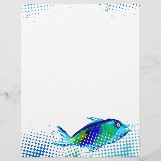 painted fish fresh seafood chef catering menu (Front)