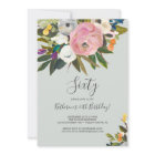 Painted Floral 60th Birthday