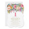 Painted Floral Girls 1st Birthday Invite