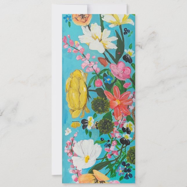 Painted floral invitation (Front)
