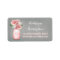 Painted floral mason jar wedding address labels