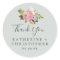 Painted Floral Thank You Wedding Favour Sticker