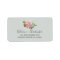 Painted Floral Wedding RSVP Address Labels