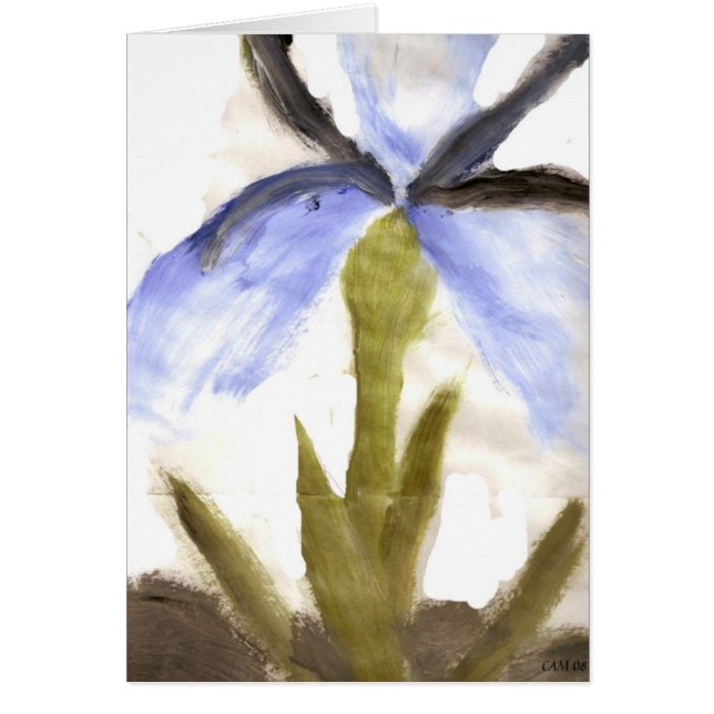 Painted flower card (Front)