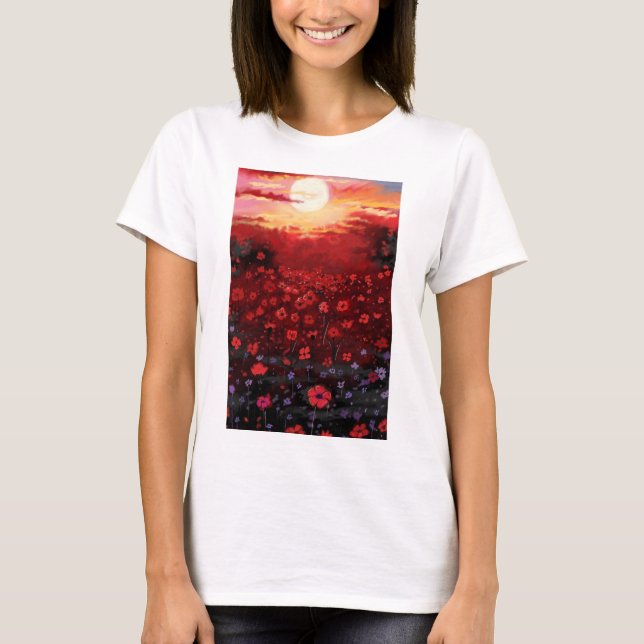 painted flower garden T-Shirt (Front)