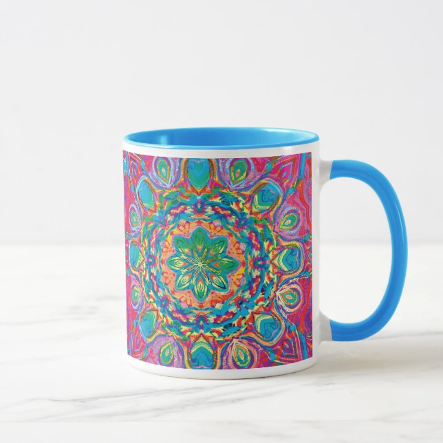 Painted Flower Mugs (Right)