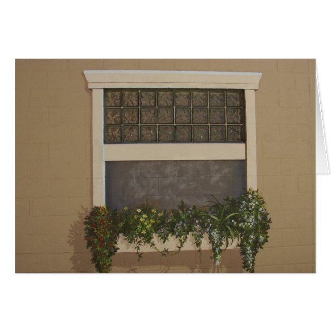 Painted Flower Window Box (Front Horizontal)