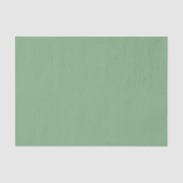Painted Flowers plain green Tissue Paper 20x30" (Front)
