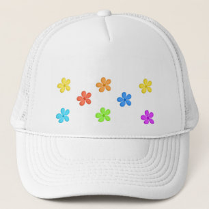 Painted Flowers Trucker Hat