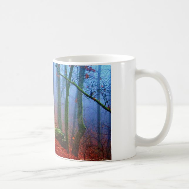 Painted Forest Autumn Blue Fog Coffee Mug (Right)