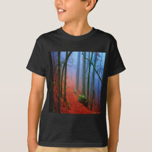 Painted Forest Autumn Blue Fog T-Shirt