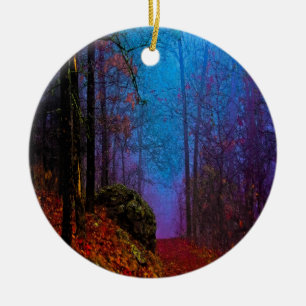 Painted Forest Autumn Purple Fog Ceramic Tree Decoration