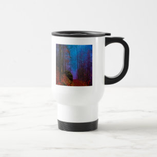 Painted Forest Autumn Purple Fog Travel Mug