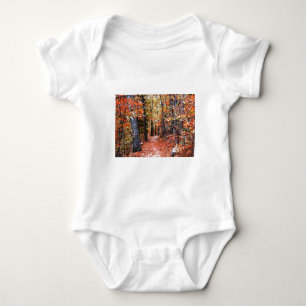Painted Forest Autumn Trail Watercolor Gifts Baby Bodysuit