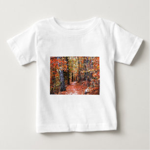 Painted Forest Autumn Trail Watercolor Gifts Baby T-Shirt