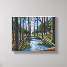 Painted Forrest with Stream 