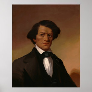 Painted Frederick Dougla$$ Free Abolitionist 1845 Poster