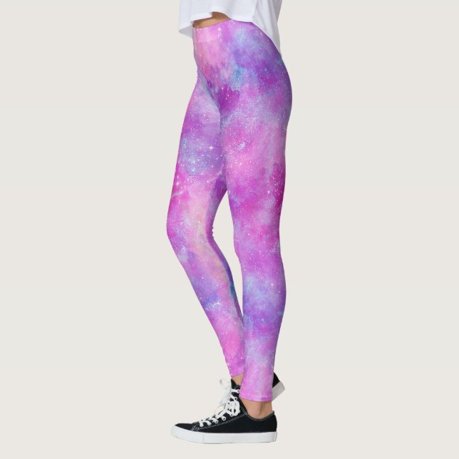 Painted Galaxy Series Design 2  Leggings (Left)
