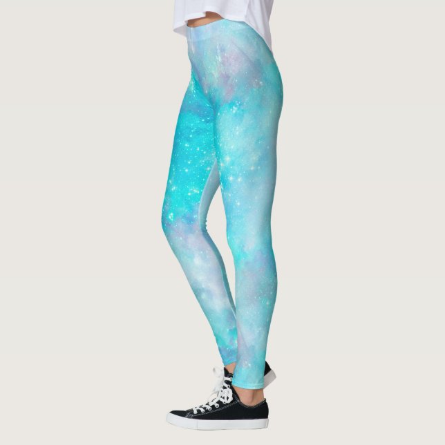 Painted Galaxy Series Design 8  Leggings (Left)