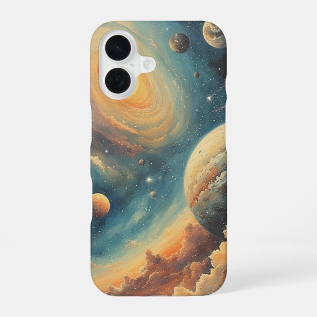Painted Galaxy Zenith iPhone 16 Case (Back)