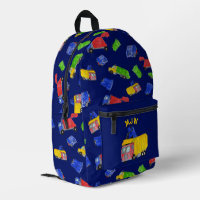 Painted Garbage Trucks Boys Monogrammed