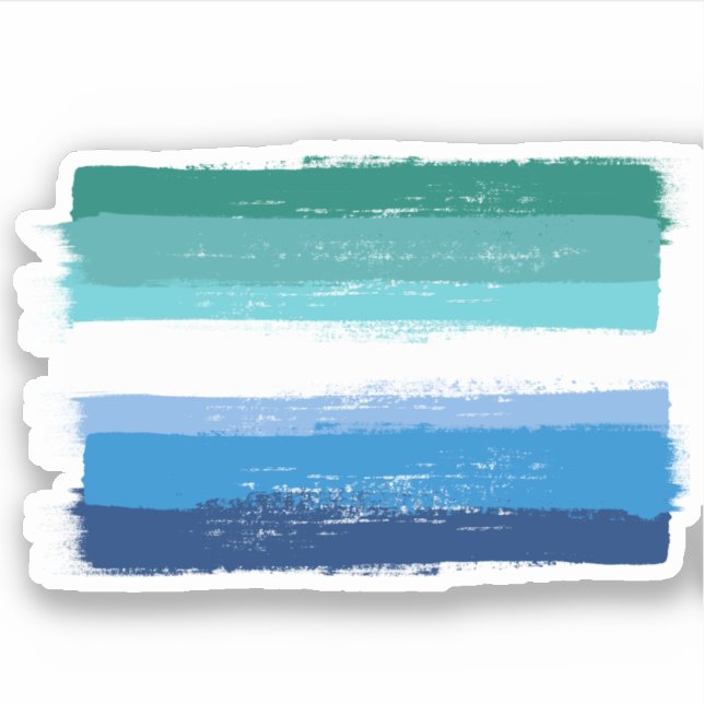 PAINTED GAY MALE PRIDE - Azure (Front)