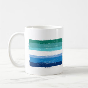PAINTED GAY MALE PRIDE - Azure Coffee Mug