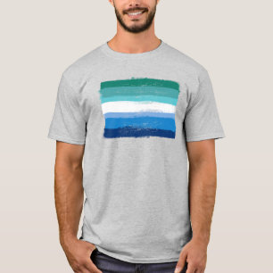 Painted Gay Male Pride T-Shirt