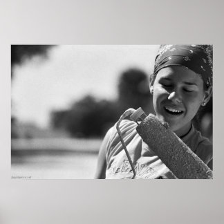 Painted Gecko Poster