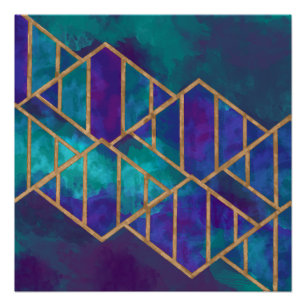 Painted Geometric Poster