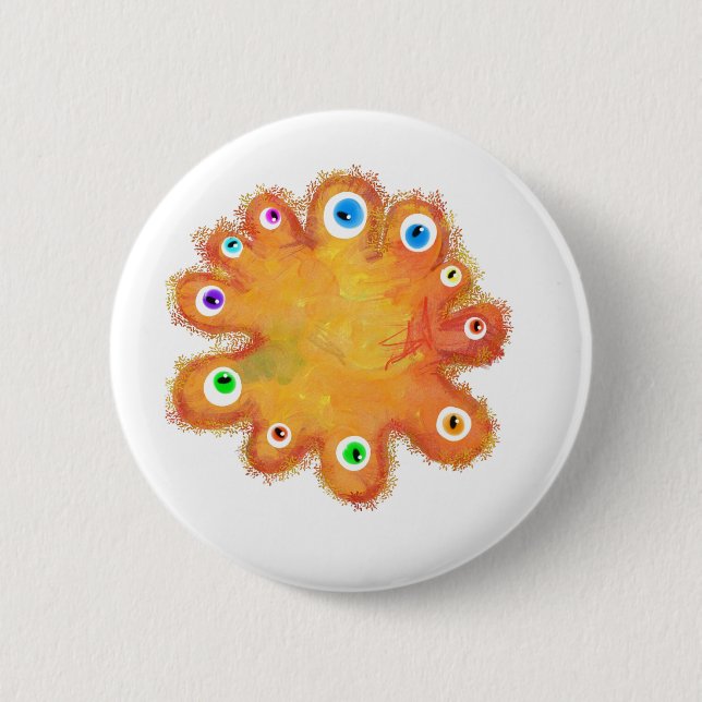 Painted Germ 6 Cm Round Badge (Front)