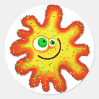 Painted Germ Classic Round Sticker