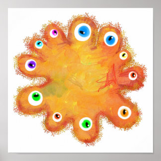 Painted Germ Poster